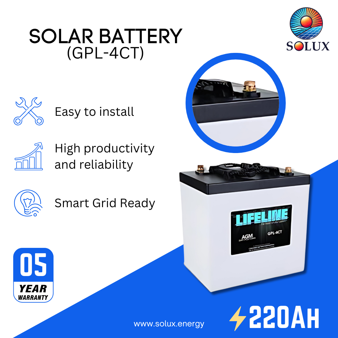 This is an image of Lifeline GPL-4CT 6V 220Ah AGM Sealed Battery