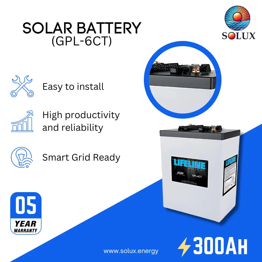 Lifeline GPL-6CT 6V 300Ah AGM Sealed Battery