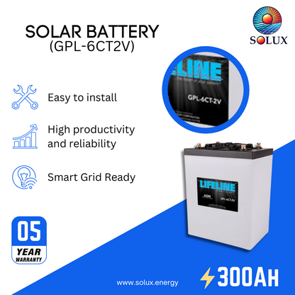 This is an image of Lifeline GPL-6CT 6V 300Ah AGM Sealed Battery