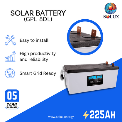 This is an image of Lifeline GPL-8DL 12V 255Ah AGM Sealed Battery