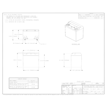 GPL-U1T 12v 33ah battery