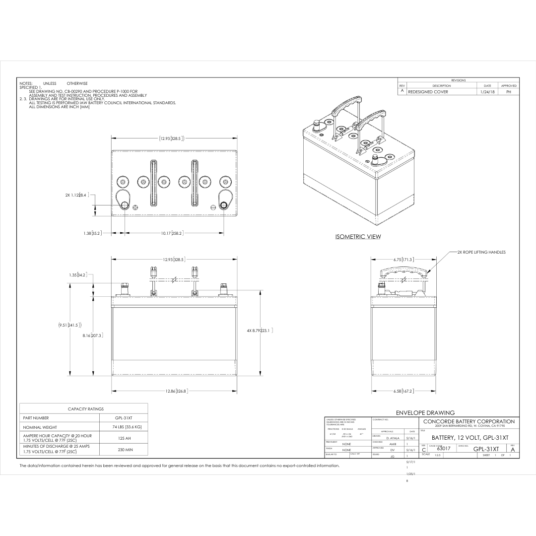 GPL-31XT lifeline agm batteries
