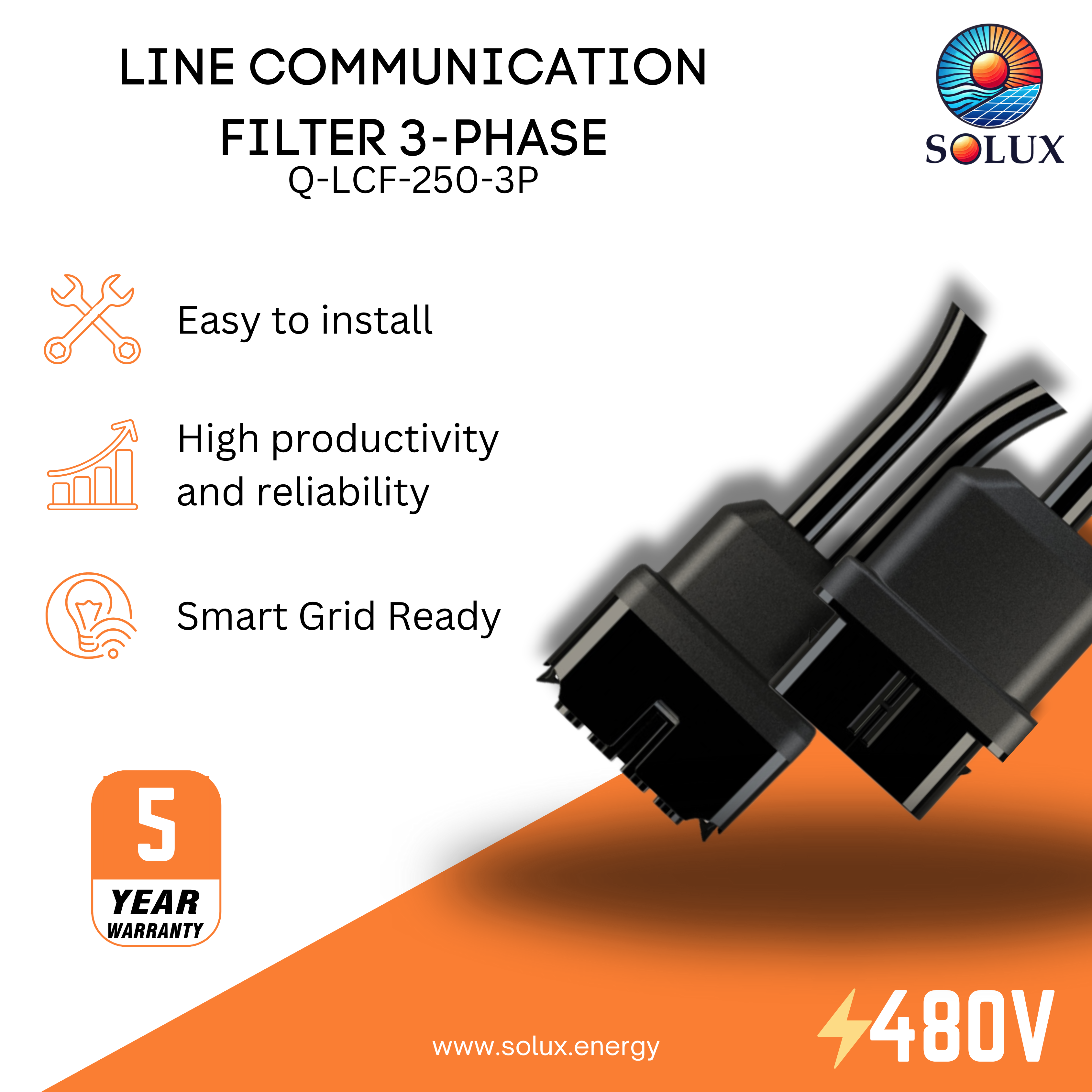 This is an image of Line Communication Filter 3-Phase (q-lcf-250-3p)