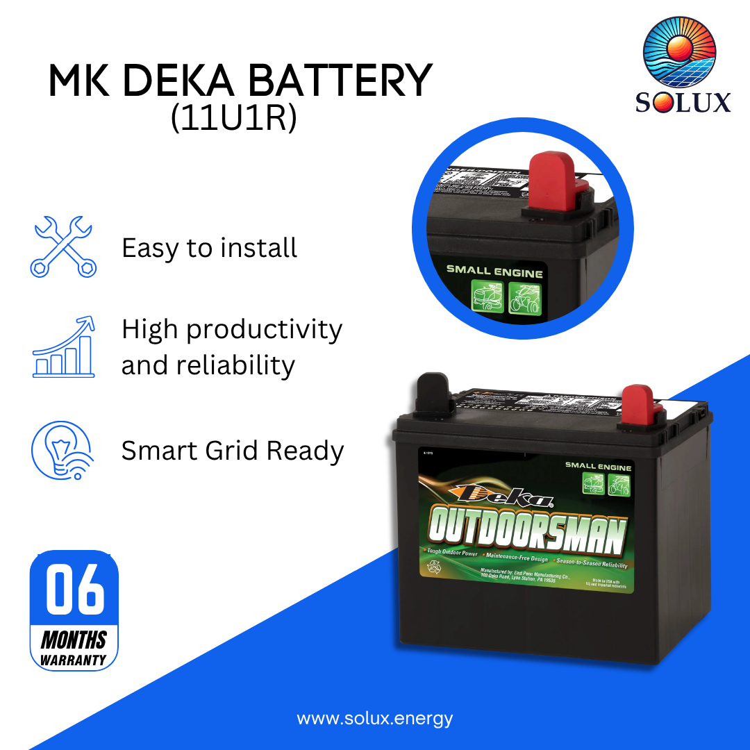 This is an image of U1R Battery MK Deka 11U1R 12V FLA 
