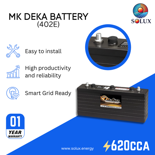 This is image of MK Deka 402E 12V FLA Battery