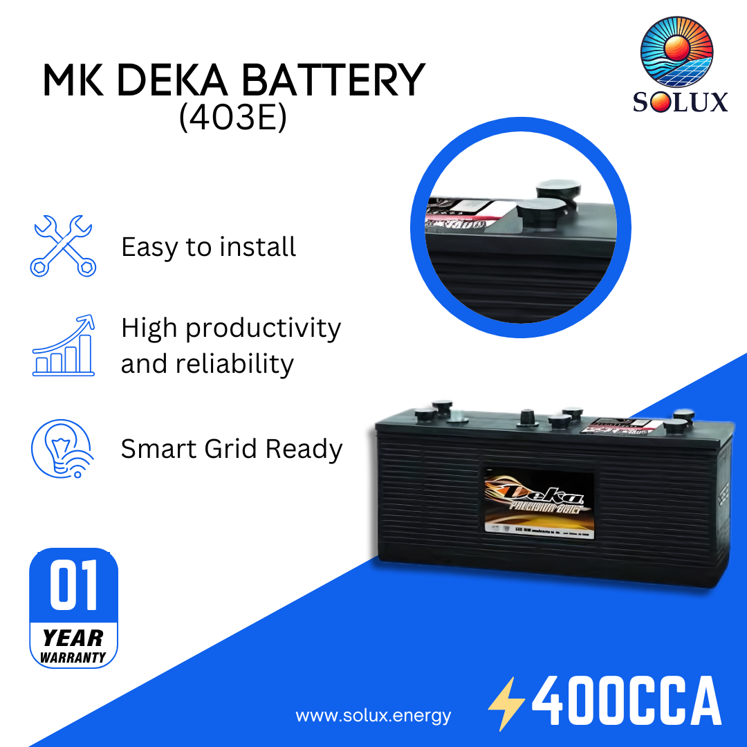 This is an image of MK Deka 403E 12V 70Ah Battery FLA