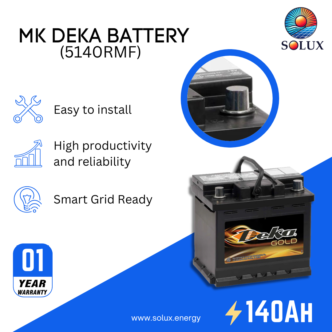 This is an image of MK Deka 140R Battery 140Ah 12V FLA 5140RMF