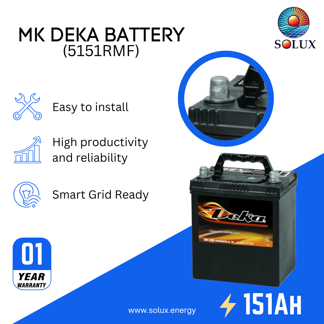 This is an image of MK Deka 151R Battery 151Ah 12V FLA 5151RMF 
