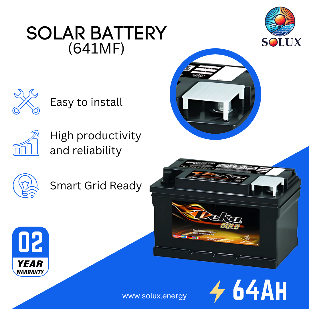 This is an image of MK Deka 64Ah Battery 12V FLA 641MF