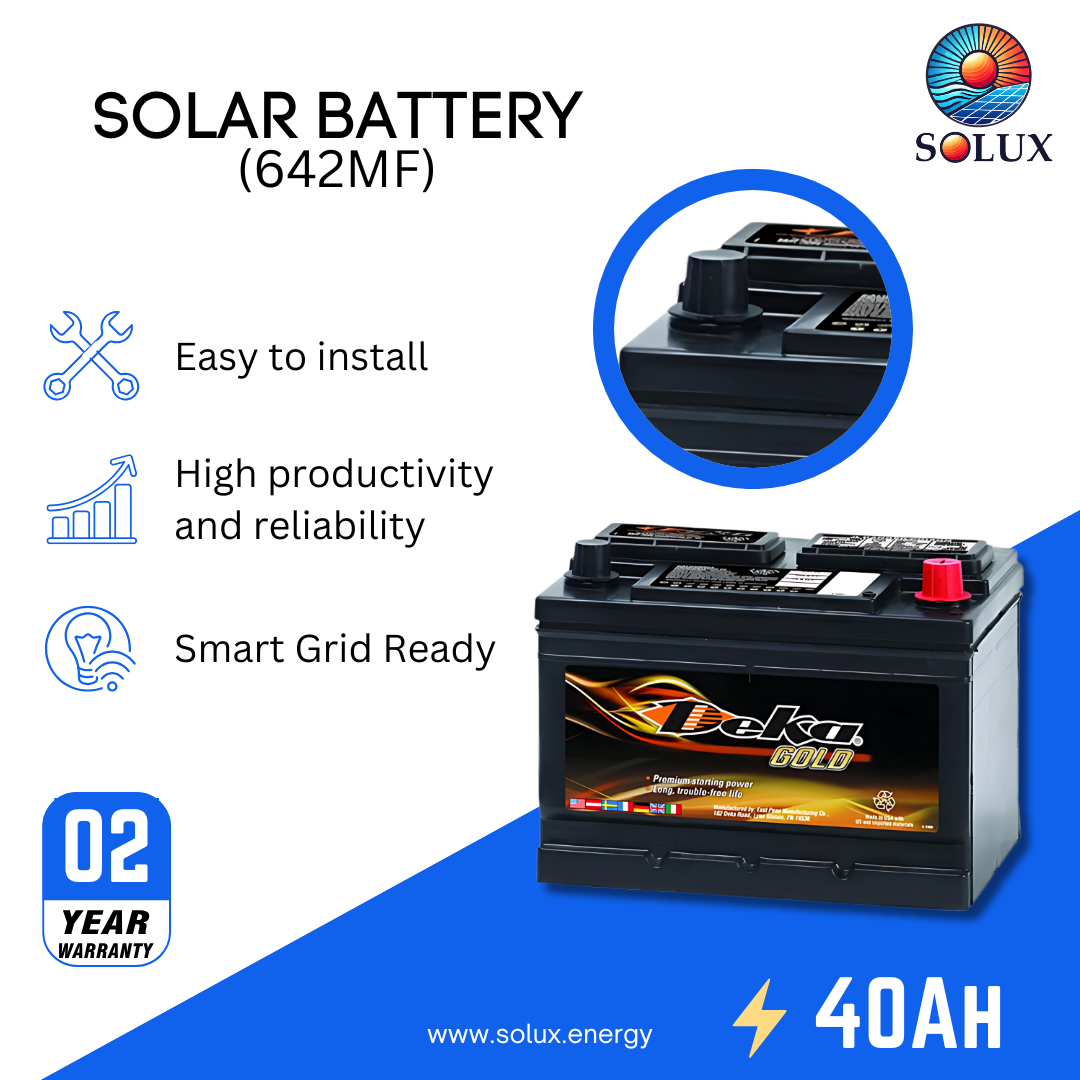 This is an image of MK Deka 40Ah Battery 12V FLA 642MF