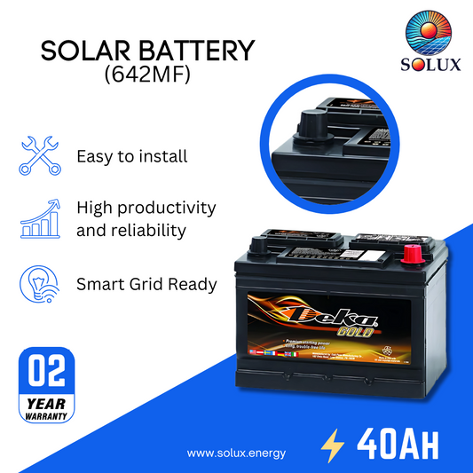This is an image of MK Deka 40Ah Battery 12V FLA 642MF