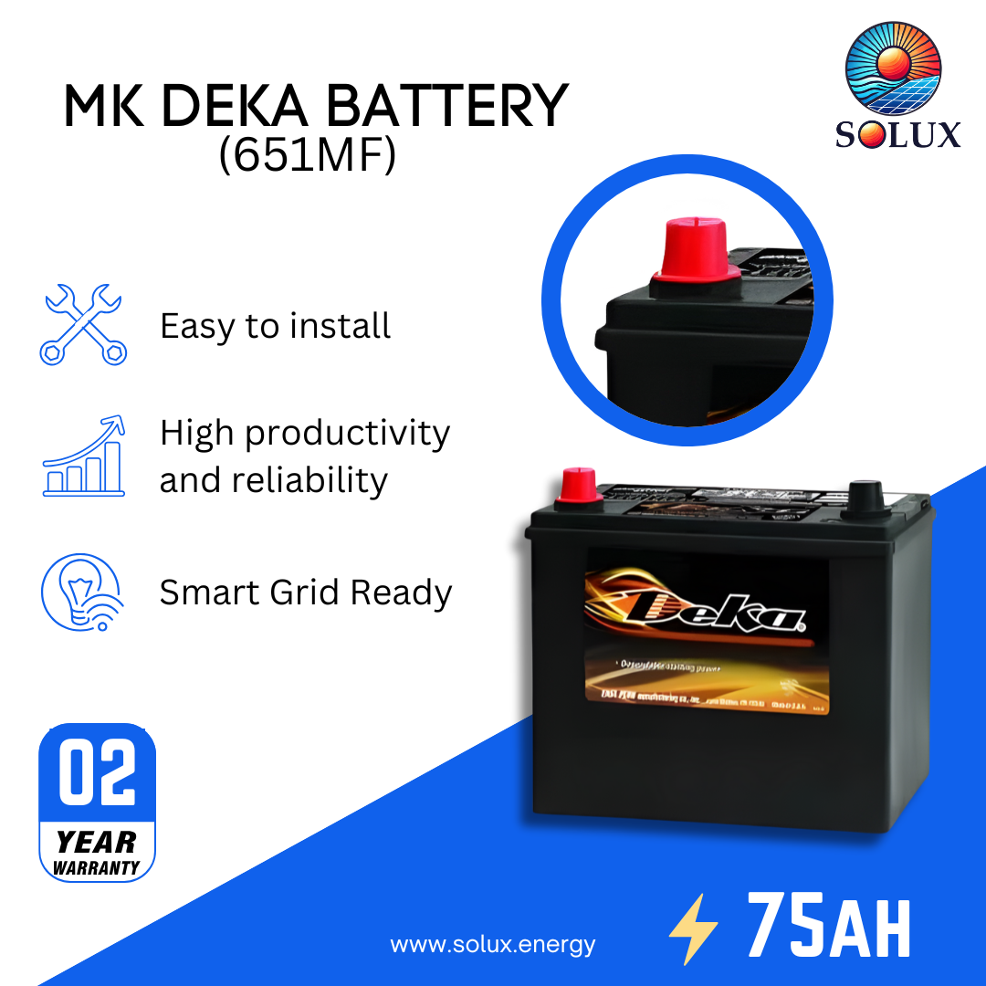 This is an image of Battery Group 51 MK Deka 651MF 75Ah FLA Battery