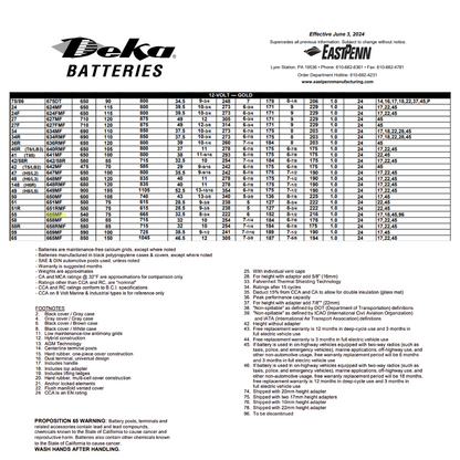 655MF group 55 battery