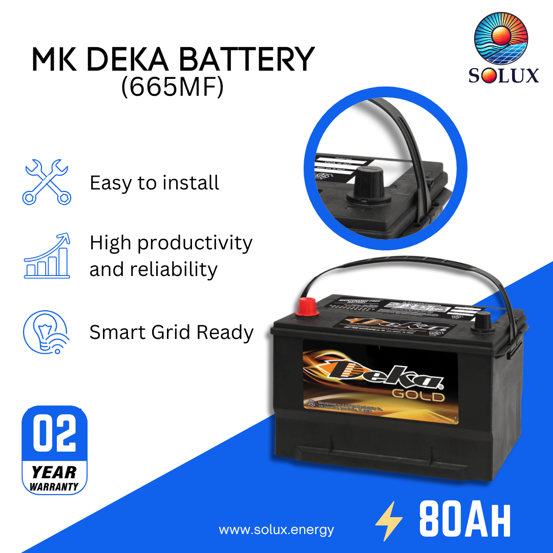 This is an image of MK Deka 12 Volt 80ah Battery FLA 665MF