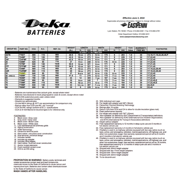 735MF lead acid battery maintenance free