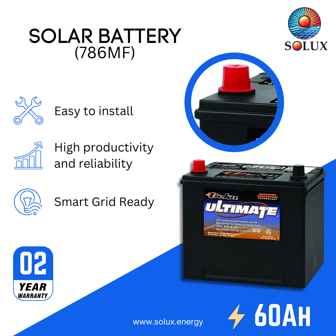 This is an image of MK Deka Battery 60 Ah 12V FLA 786MF