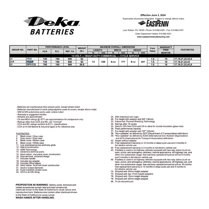 7T31P deep cycle batteries​