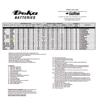 9A51RT dual purpose agm battery