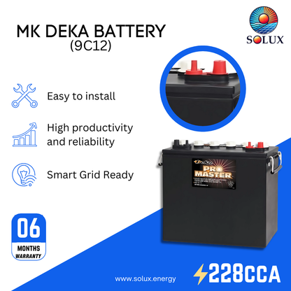 This is an image of MK Deka 9C12 Floor Scrubber Batteries