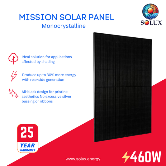 Mission Solar MSX10-435HN0B 435 Watt  All Black Solar Panel- Domestic Content