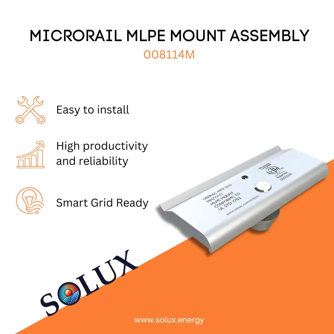 This is an image of Unirac Microrail MLPE Mount Assembly