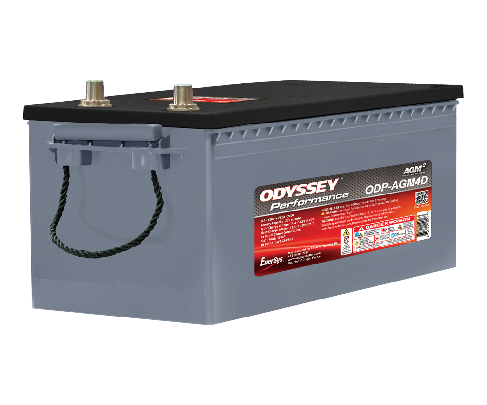 Odyssey Battery ODP-AGM4D 12VDC 100Ah Specialty Battery