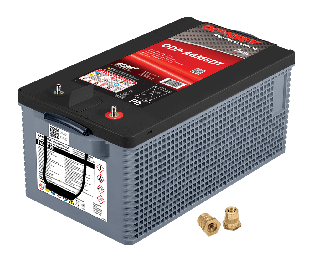Odyssey Battery ODP-AGM8DT 12VDC 220Ah Extreme Series AGM Battery