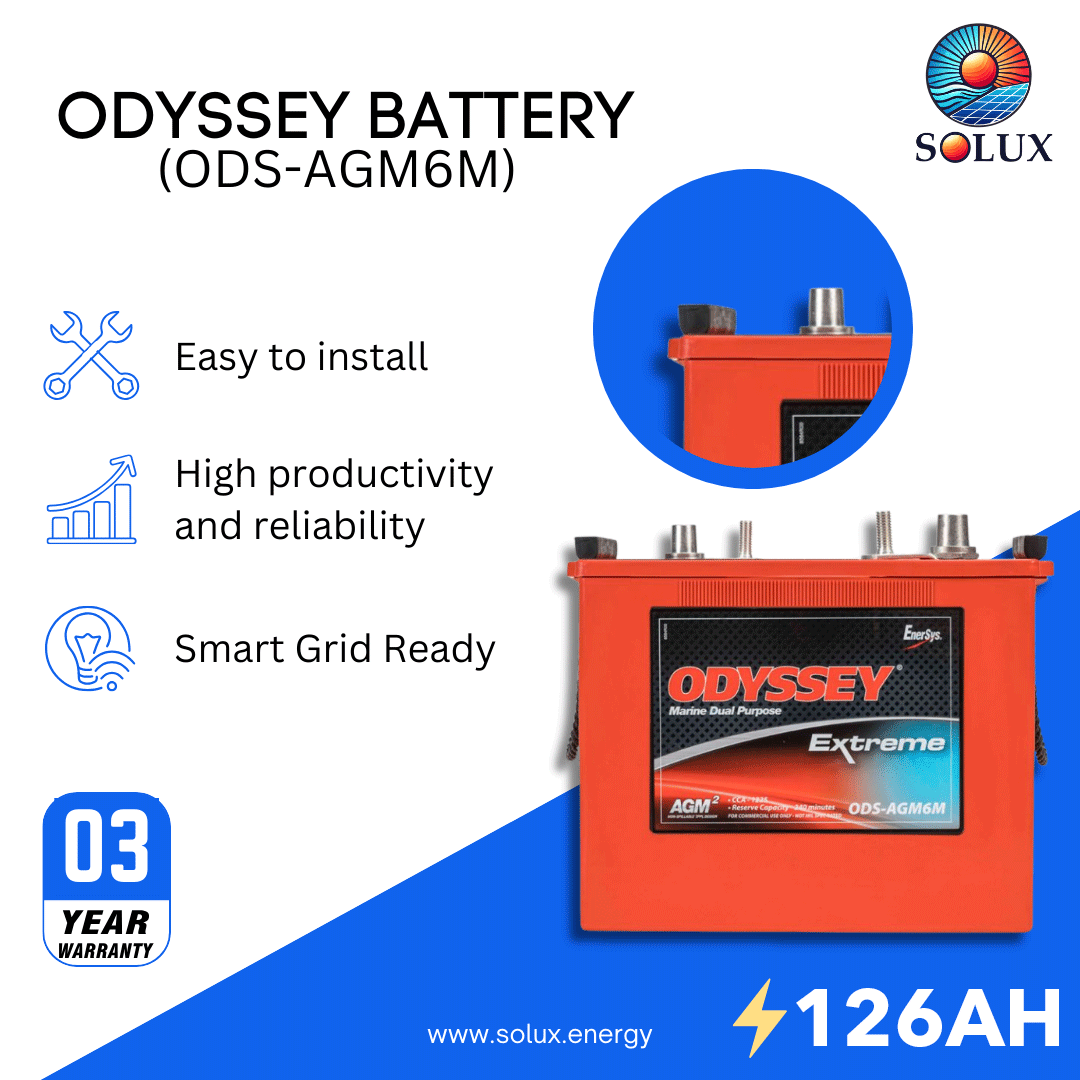 This is an image of Odyssey Marine Battery ODS-AGM6M AGM