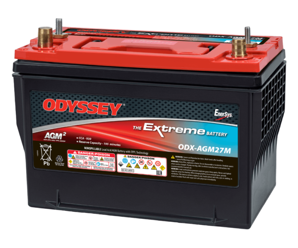 Odyssey Battery ODX-AGM27M 12VDC 92Ah Extreme Series AGM Battery