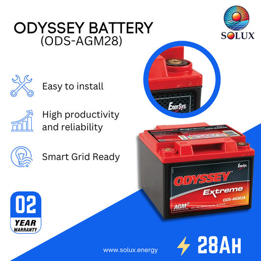 This is an image of Odyssey Motorsports ODS-AGM28 28Ah Battery