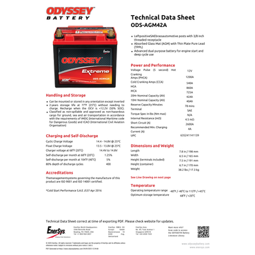 ODS-AUX14 battery terminal m6