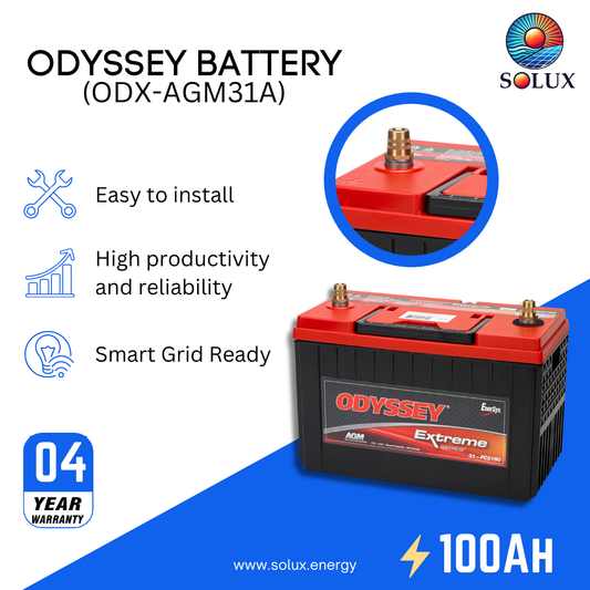This is an image of Odyssey Battery ODX-AGM31R 12VDC 100Ah 