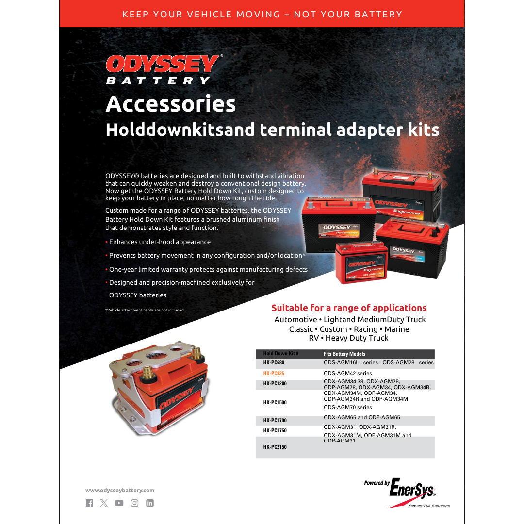 HK-PC925 battery tie down kit