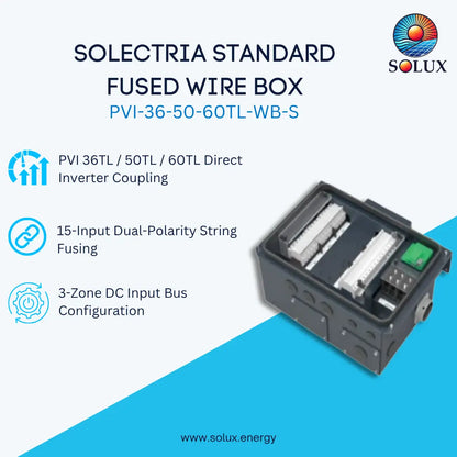 Yakasawa Solectria PVI-36-50-60TL-WB-S Transformerless Inverter Fused Wiring Box