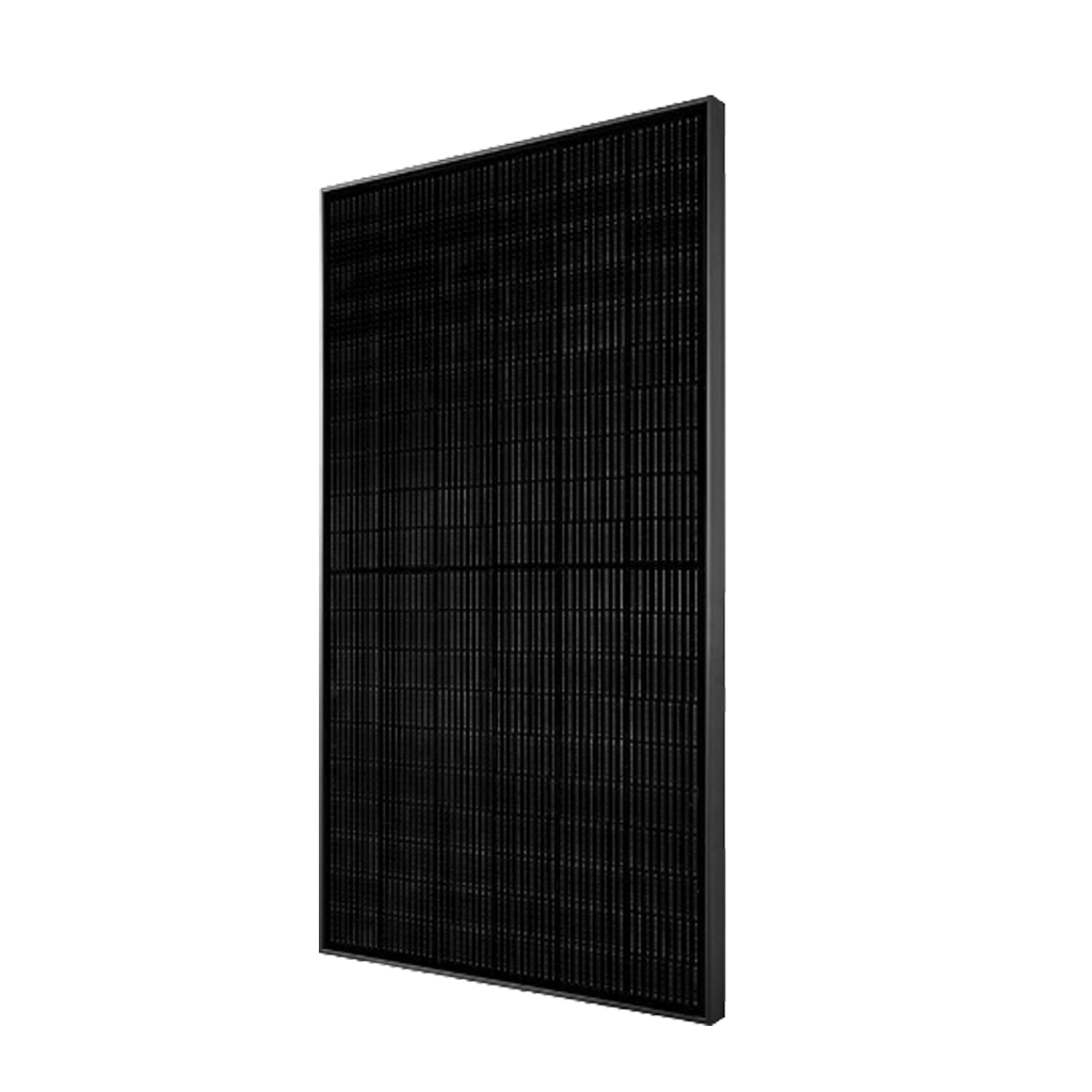 A single product image of a panasonic solar panel 360 watts monocrystalline, in white background