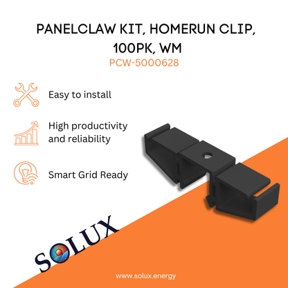 This is an image of DC Wire Clip, PanelClaw Homerun 100PK Kit