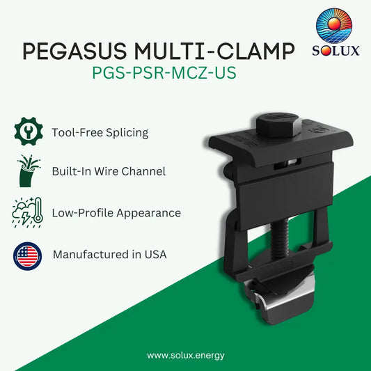 Pegasus PGS-PSR-MCZ-US 30-40mm Black Multi-Clamp USA (Priced as 1 pc)