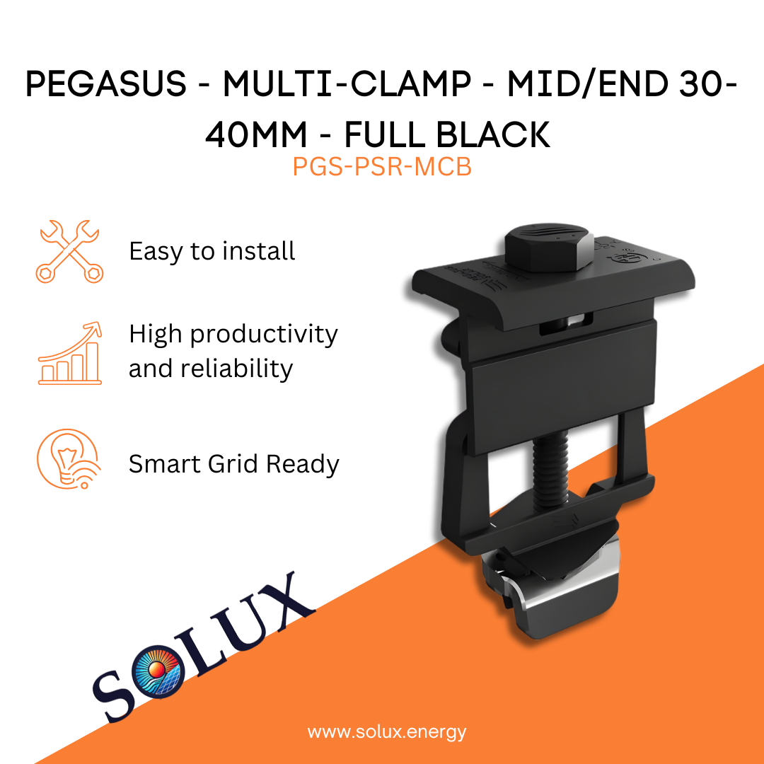 This is an image of Pegasus Universal Clamp 30-40mm Black Mid/End