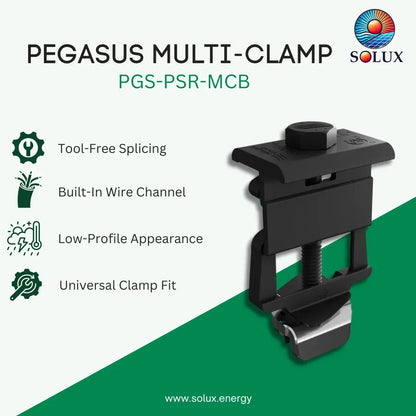 Pegasus PGS-PSR-MCB 30-40mm Black Multi-Clamp (Priced as 1 pc)