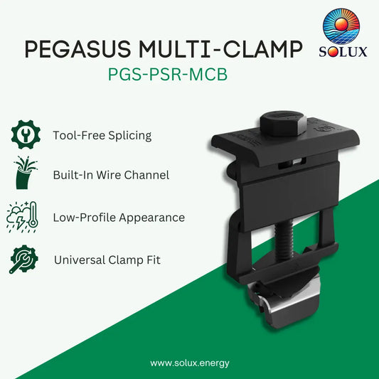 Pegasus PGS-PSR-MCB 30-40mm Black Multi-Clamp (Priced as 1 pc)
