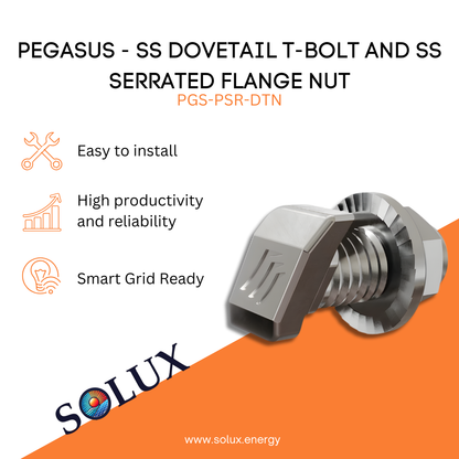 This is an image of Pegasus T Bolts and Nuts SS Dovetail Flange