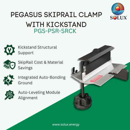 Pegasus PGS-PSR-SRCK SkipRail Clamp w/ Kickstand