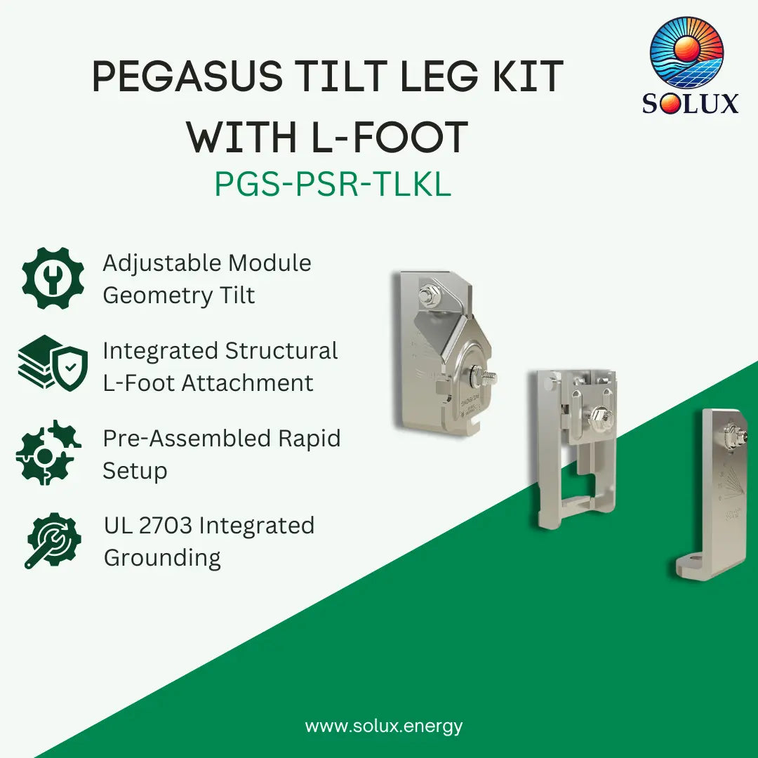 Pegasus PGS-PSR-TLKL Tilt Leg Kit with L-foot (Priced as 1 pc)