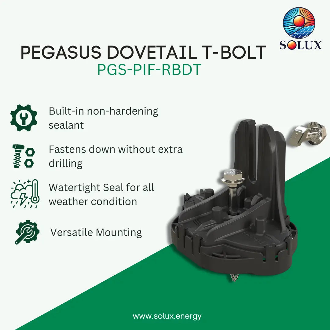 Pegasus PGS-PIF-RBDT InstaFlash Black DoveTail T-Bolt (Priced as 1 pc)