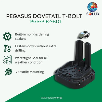 Pegasus PGS-PIF2-BDT InstaFlash2 Black DoveTail T-Bolt (Priced as 1 pc)
