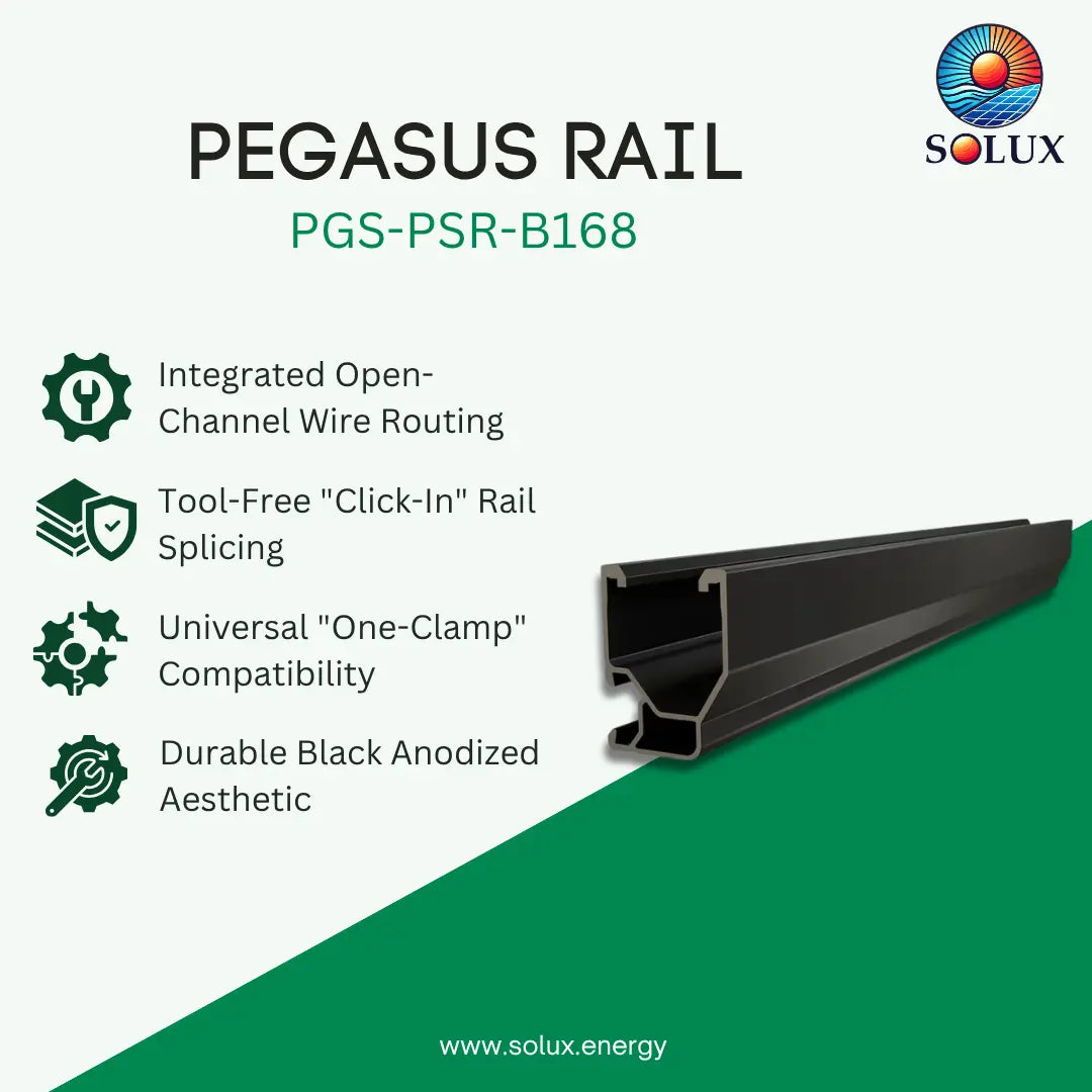 Pegasus Rail - Black 168"