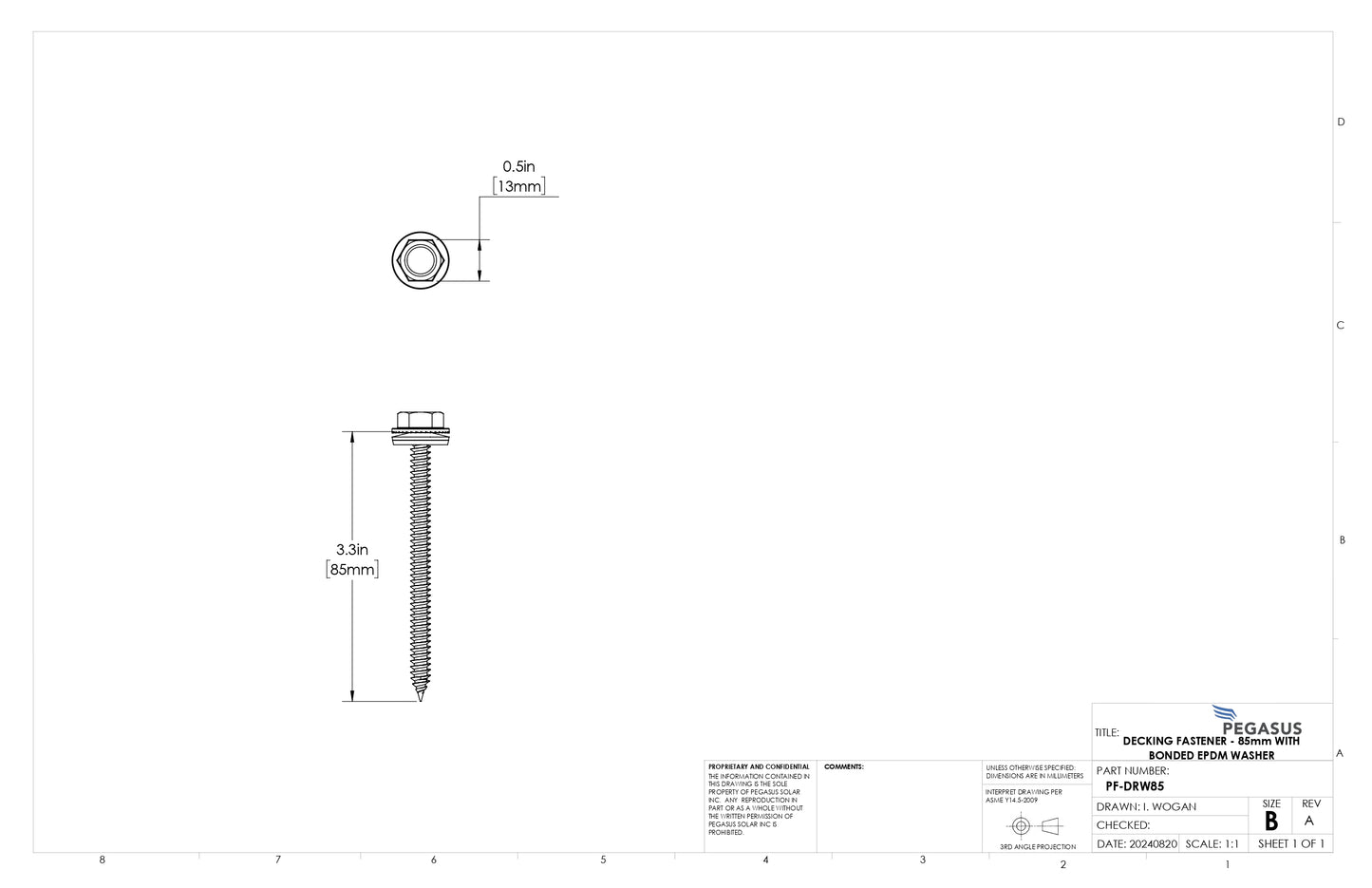 PGS-PF-DRW85 solar panel fasteners​