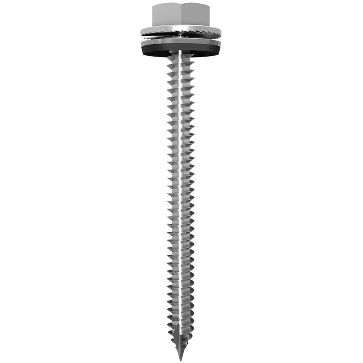 PGS-PF-DRW85  Metal screw with threading on a white background