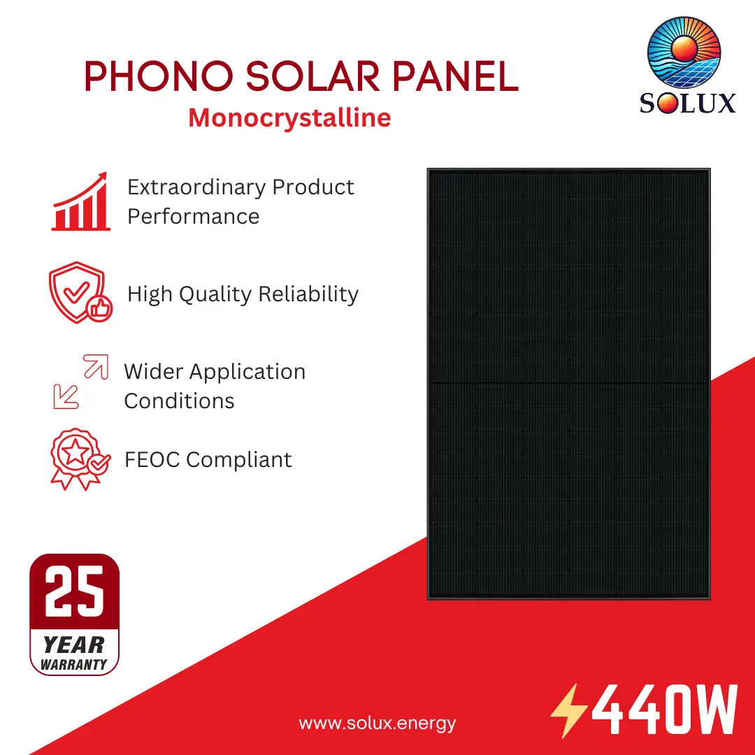 This is an image of Phono Solar PS440M8GF-18/VNHB 440 Watt Panel - FEOC Compliant