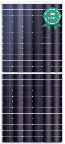A product image of phono solar 550 watt monocrystalline a silver frame